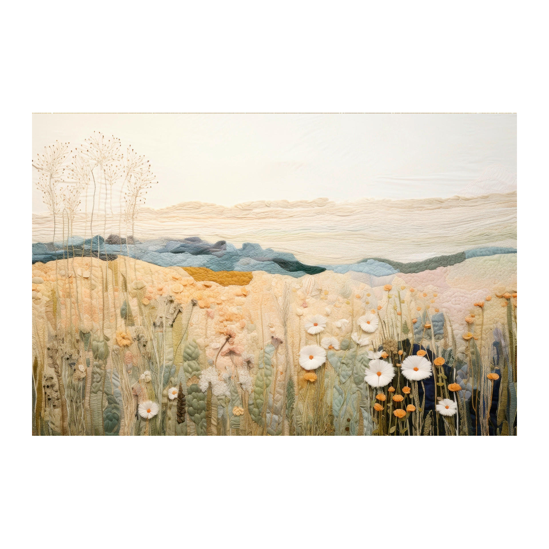LEINWANDBILD Landschaft & Natur 70/100 cm  - Beige/Multicolor, Basics, Holz/Textil (70/100cm)