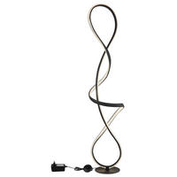 LED-STEHLEUCHTE 26/20/132,5 cm    - Klar/Schwarz, Design, Kunststoff/Metall (26/20/132,5cm) - Globo