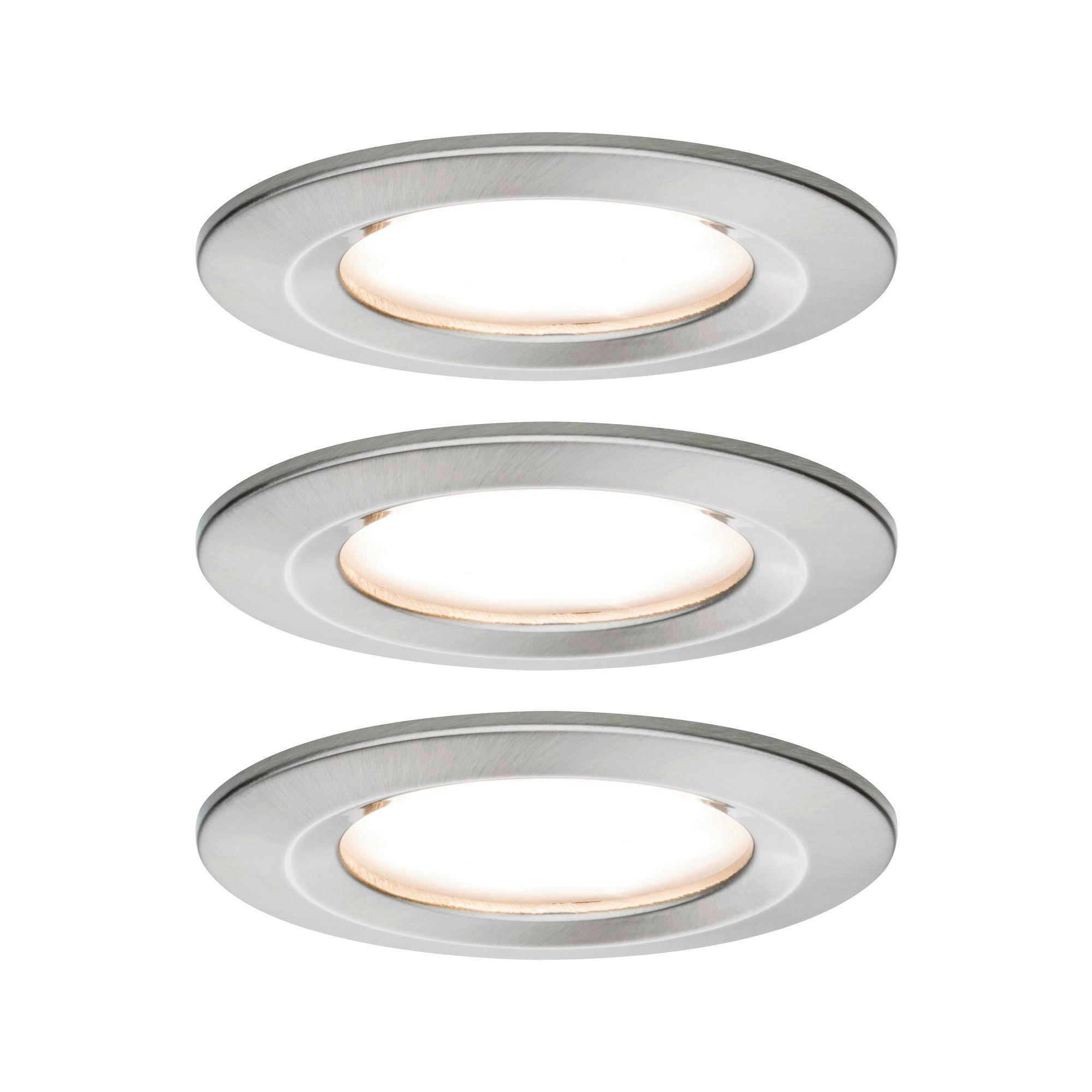 LED-DECKENLEUCHTE  - Alufarben, Basics, Metall (7,8cm) - Paulmann