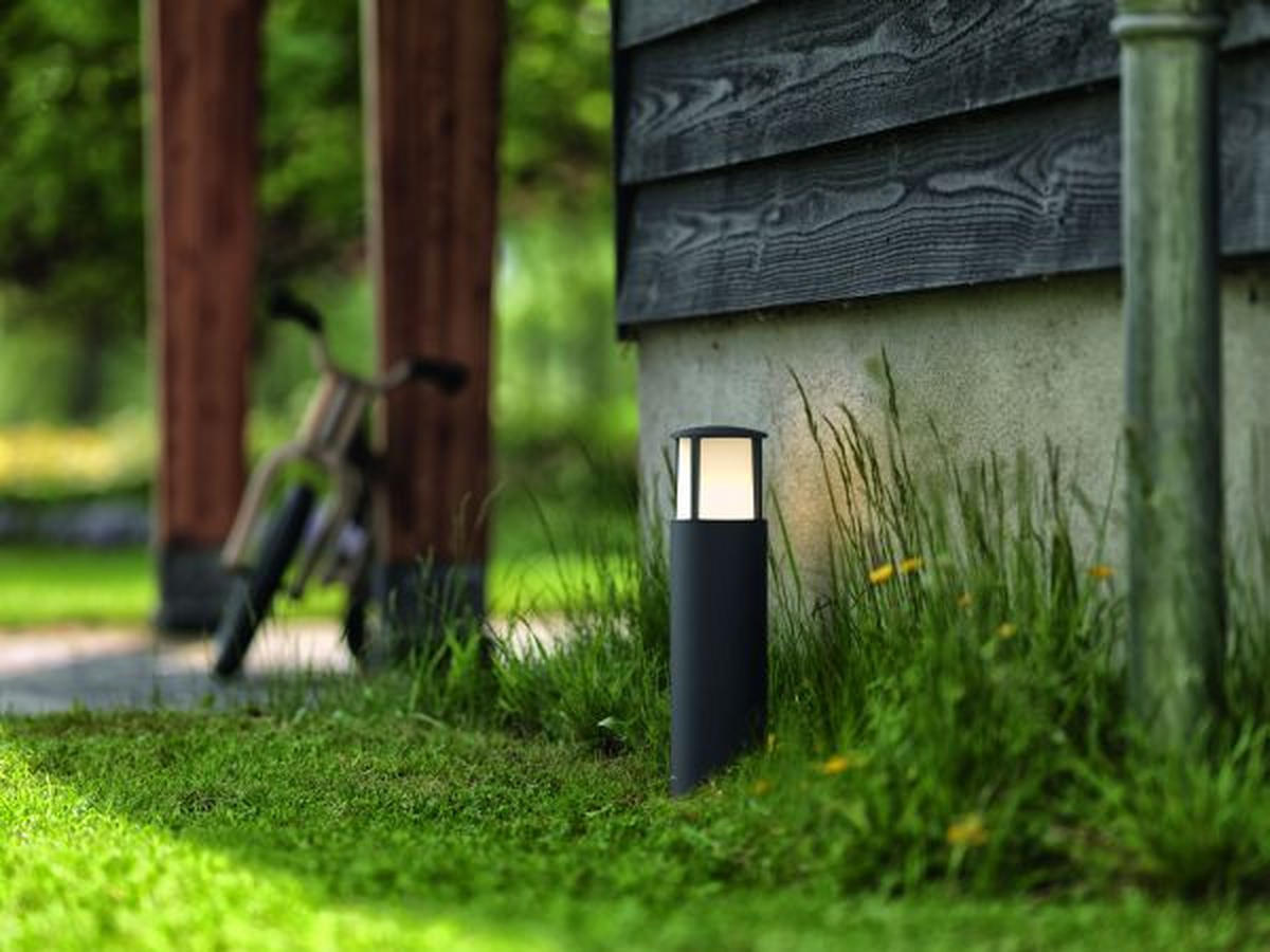 ZUNANJA LED-SVETILKA   40/40/10 cm            - antracit, Design, kovina (40/40/10cm) - Philips