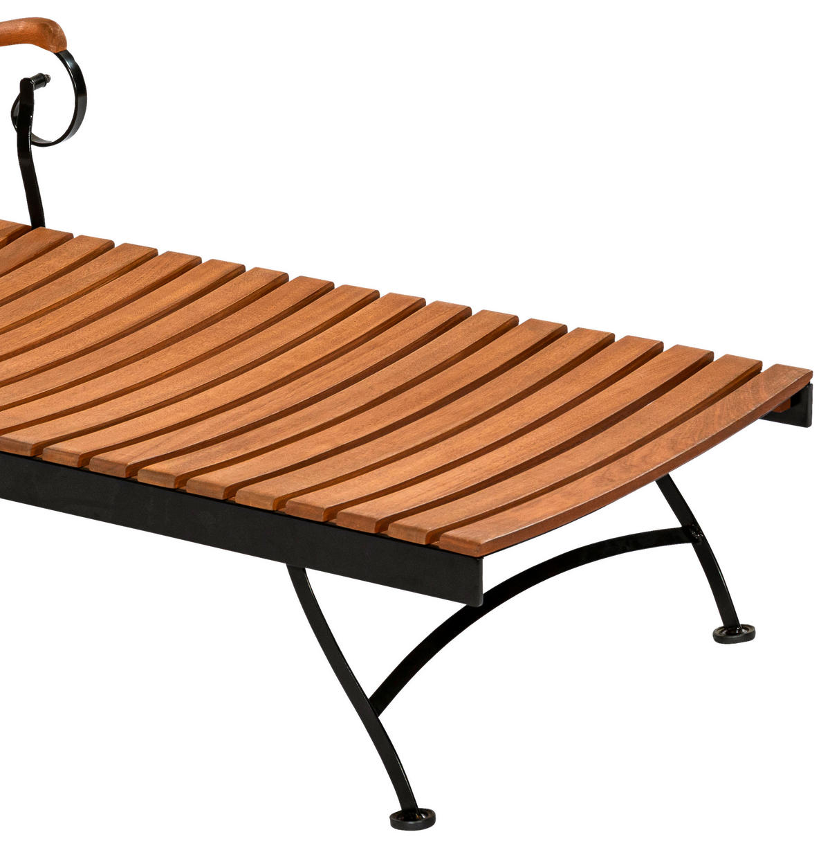 GARTENLIEGE 65/31,5/195 cm  - Graphitfarben/Naturfarben, KONVENTIONELL, Holz/Textil (65/31,5/195cm) - Gardenson