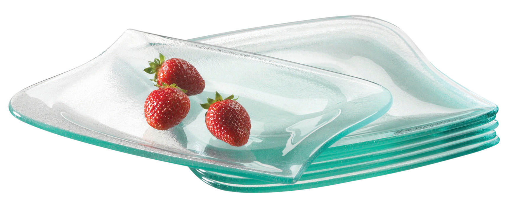 DESSERTTELLERSET Transparent 6-teilig 21 cm  - Transparent, Basics, Glas (21cm) - Mäser