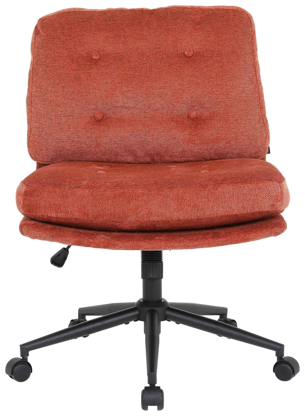 DREHSTUHL Mikrofaser Rot  - Rot/Schwarz, MODERN, Holz/Kunststoff (66/90/98/76cm) - MID.YOU