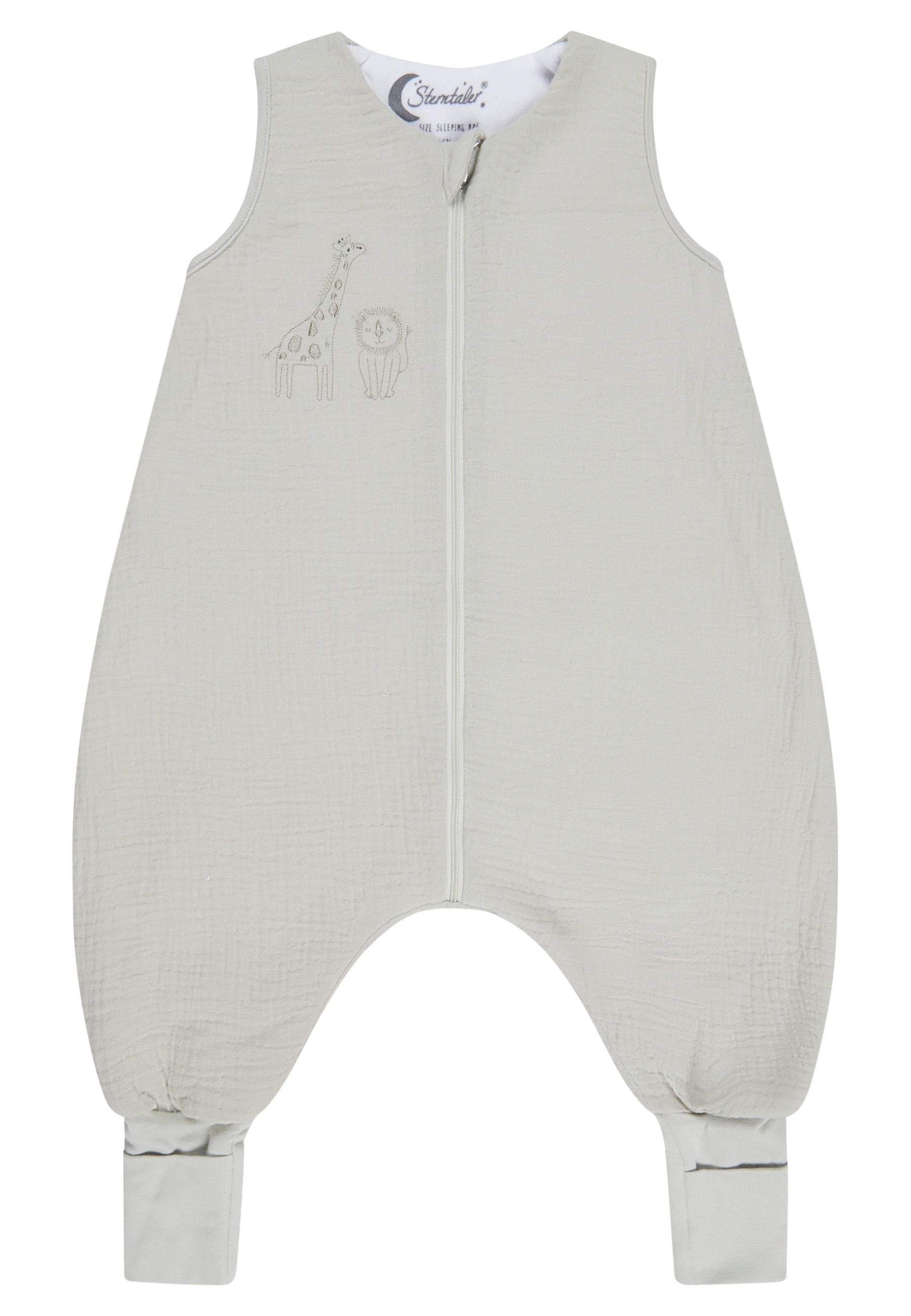 BABYSCHLAFSACK Löwe Leo    68/74   - Salbeigrün, Basics, Textil (68/74null) - Sterntaler