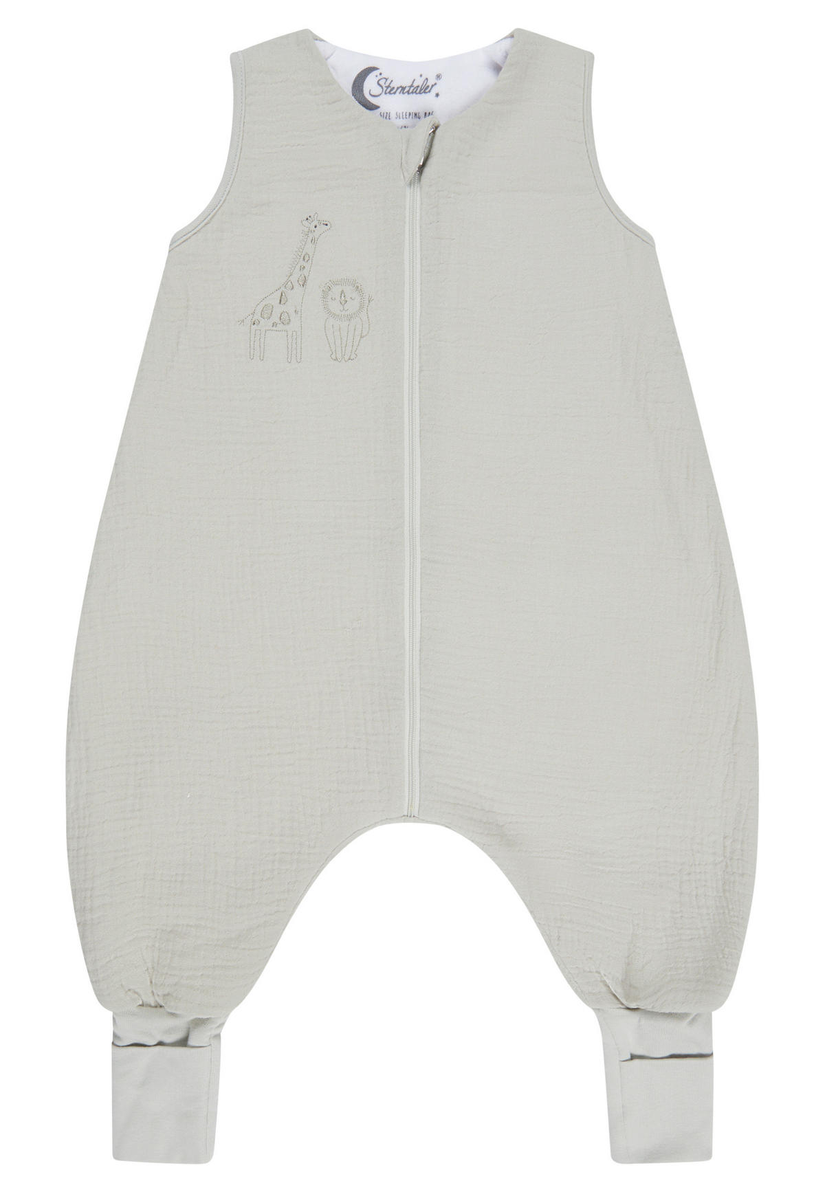 BABYSCHLAFSACK Löwe Leo    68/74   - Salbeigrün, Basics, Textil (68/74null) - Sterntaler