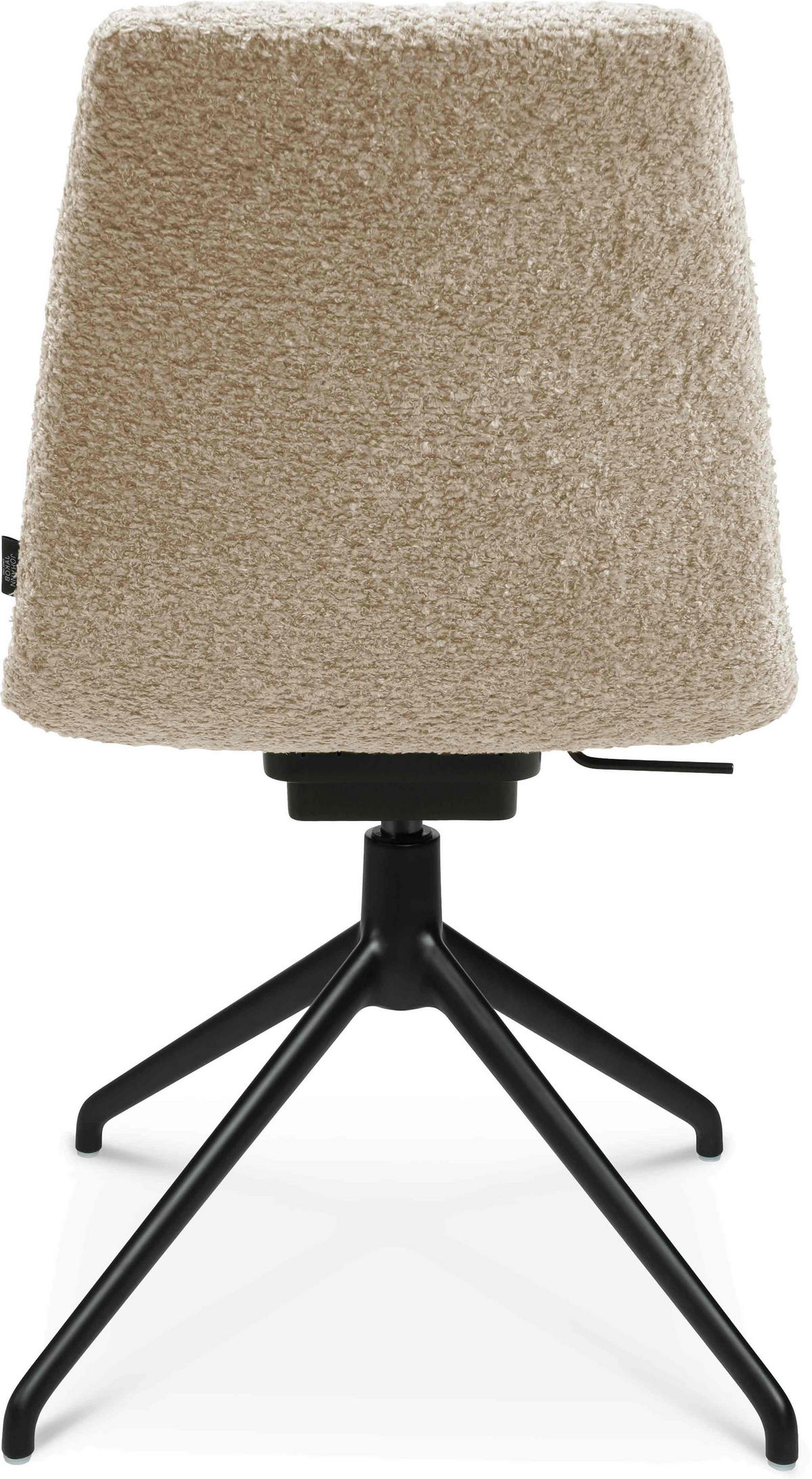 STUHL Bouclé Creme, Schwarz  - Creme/Schwarz, Design, Textil/Metall (46/81,5-84,5/55cm) - Johann Jakob