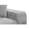 ECKSOFA Taupe Chenille  - Taupe/Schwarz, KONVENTIONELL, Kunststoff/Textil (172/268cm) - Carryhome