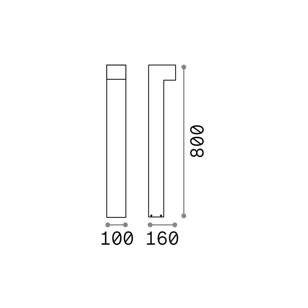 AUßENLEUCHTE 10/16/80 cm   - Design (10/16/80cm) - Ideal Lux