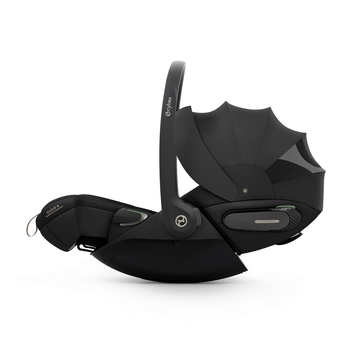 BABYSCHALE  Cloud S Sepia Black  - Schwarz, Basics, Kunststoff/Textil - cybex PLATINUM