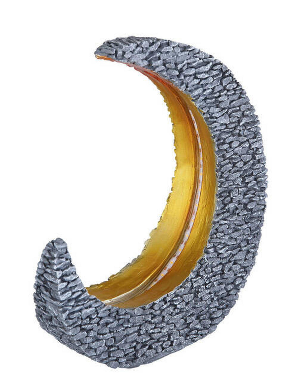 SOLARLEUCHTE - Goldfarben/Grau, Design, Kunststoff (28/9/31cm) - Globo