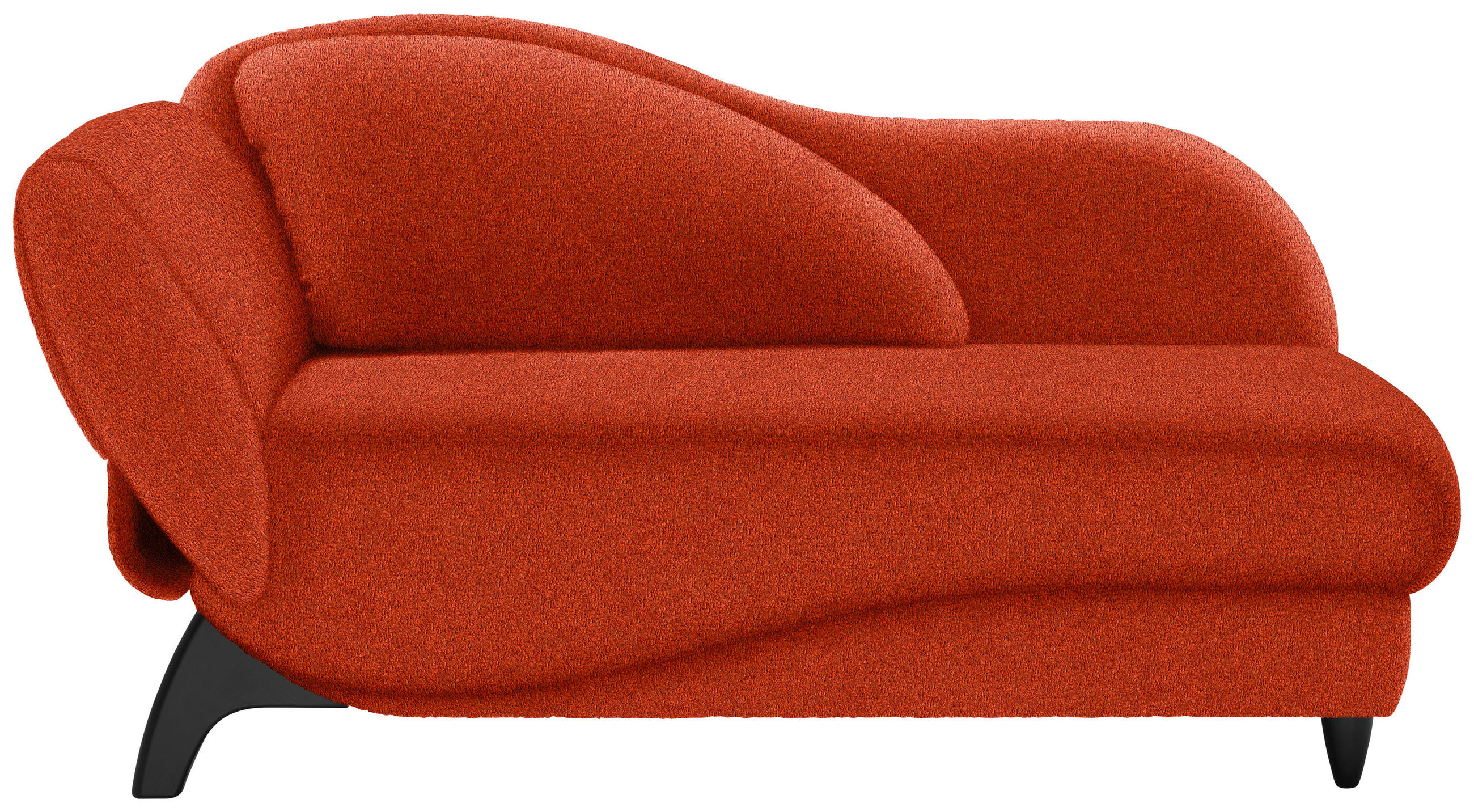 LIEGE  in Webstoff Rostfarben  - Rostfarben/Schwarz, MODERN, Holz/Textil (84/87/171-190cm) - Joka