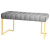 HOCKERBANK in Kunststoff Grau  - Grau, Design, Kunststoff (47/48/100cm) - Kayoom