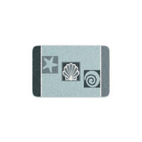 BADEMATTE Grund Grau 60/90 cm  - Grau, Basics, Kunststoff/Textil (60/90cm) - Grund