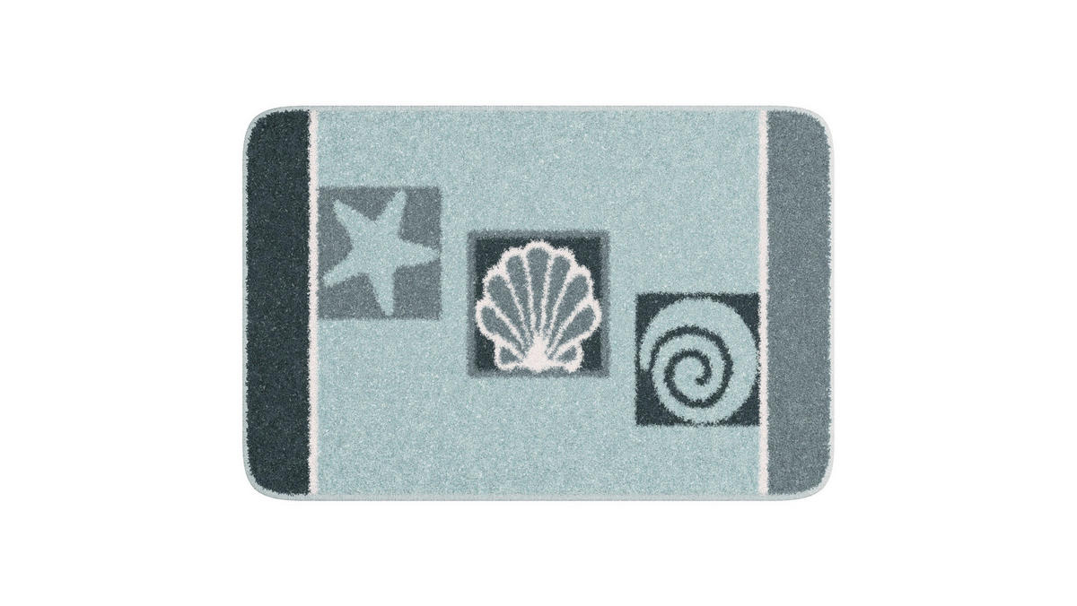 BADEMATTE Grund Grau 60/90 cm  - Grau, Basics, Kunststoff/Textil (60/90cm) - Grund