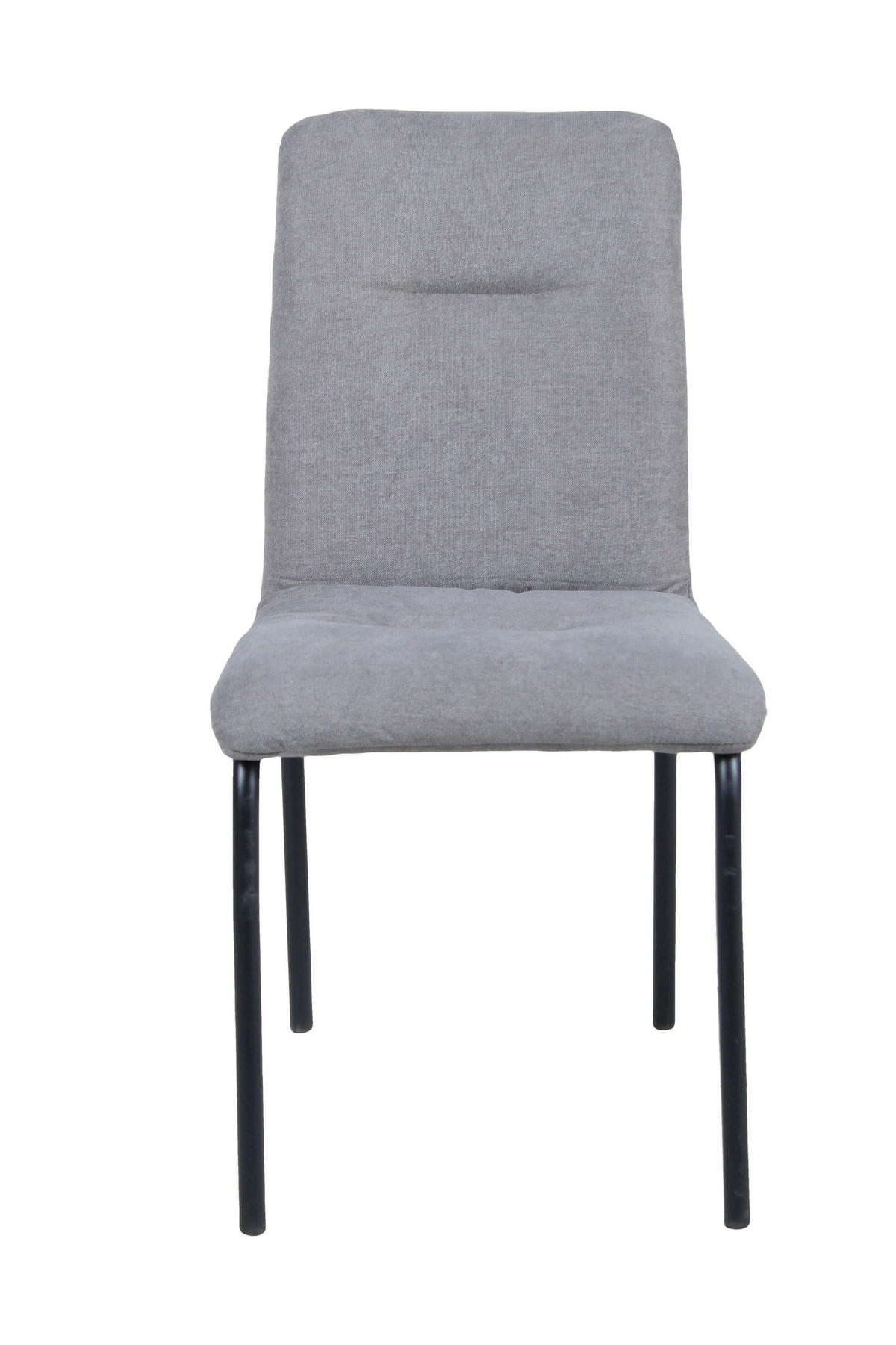 STUHL-SET 2 Stück  in  - Hellgrau/Schwarz, Design, Textil/Metall (44,5/87/55,5cm) - Livetastic