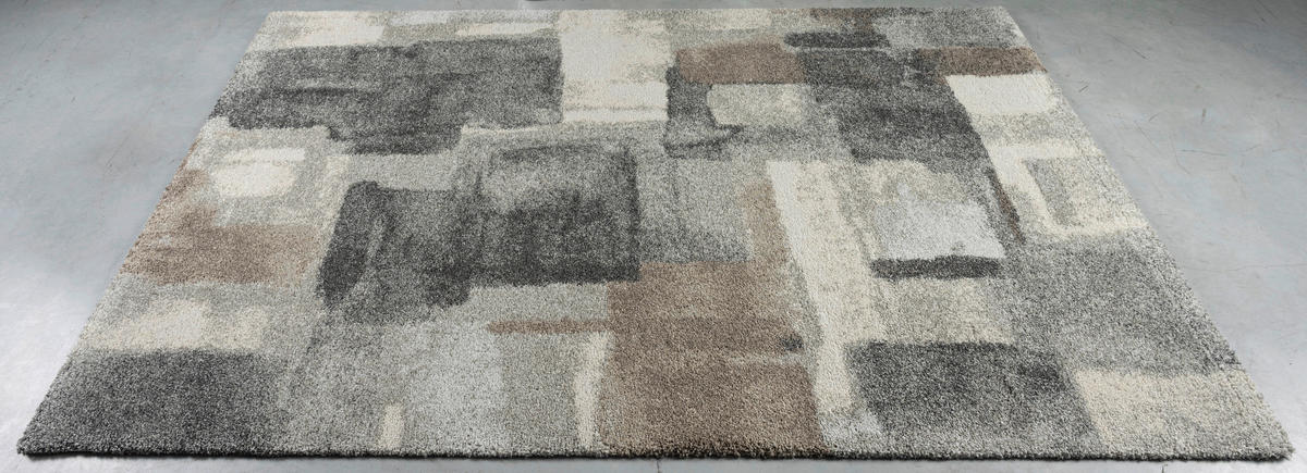 WEBTEPPICH  Wohnzimmer 133/195 cm Mehari Anthrazit, Creme, Silberfarben  - Anthrazit/Silberfarben, Basics, Kunststoff/Textil (133/195cm) - Novel