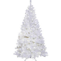 WEIHNACHTSBAUM 210 cm  - Weiß, Basics, Kunststoff (120/210cm) - Eglo