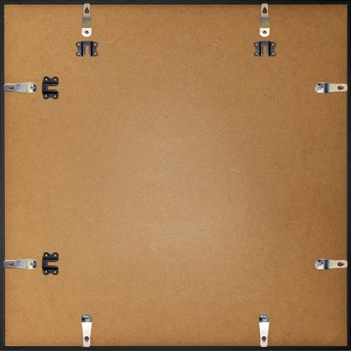 BILDERRAHMEN - Schwarz, Basics, Glas/Papier (50/50/1,8cm)