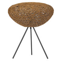 TISCHLEUCHTE 39.5/47.6 cm  - Beige, Natur, Papier/Metall (39.5/47.6cm) - Osram