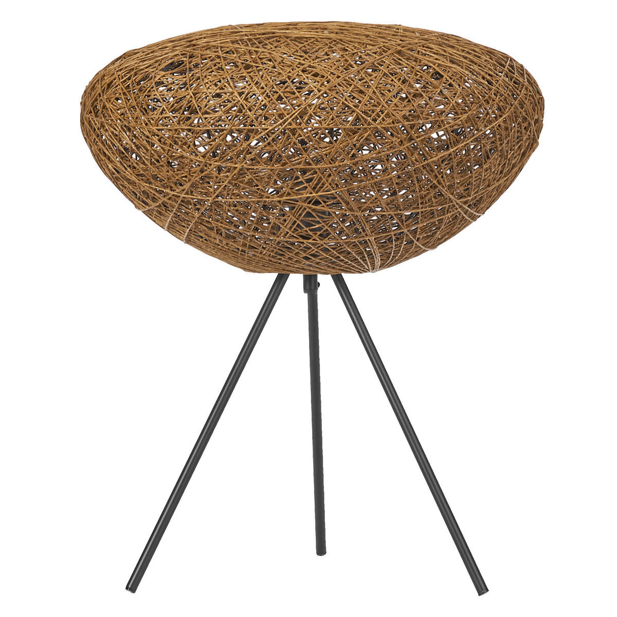 TISCHLEUCHTE 39.5/47.6 cm  - Beige, Natur, Papier/Metall (39.5/47.6cm) - Osram