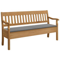 SITZBANK 169/93/58 cm Laugenfarbig, Grau Kiefer massiv  - Laugenfarbig/Grau, ROMANTIK / LANDHAUS, Holz (169/93/58cm) - Boxxx