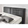 BOXSPRINGBETT 180/200 cm  in Grau  - Chromfarben/Grau, KONVENTIONELL, Textil (180/200cm) - Dieter Knoll