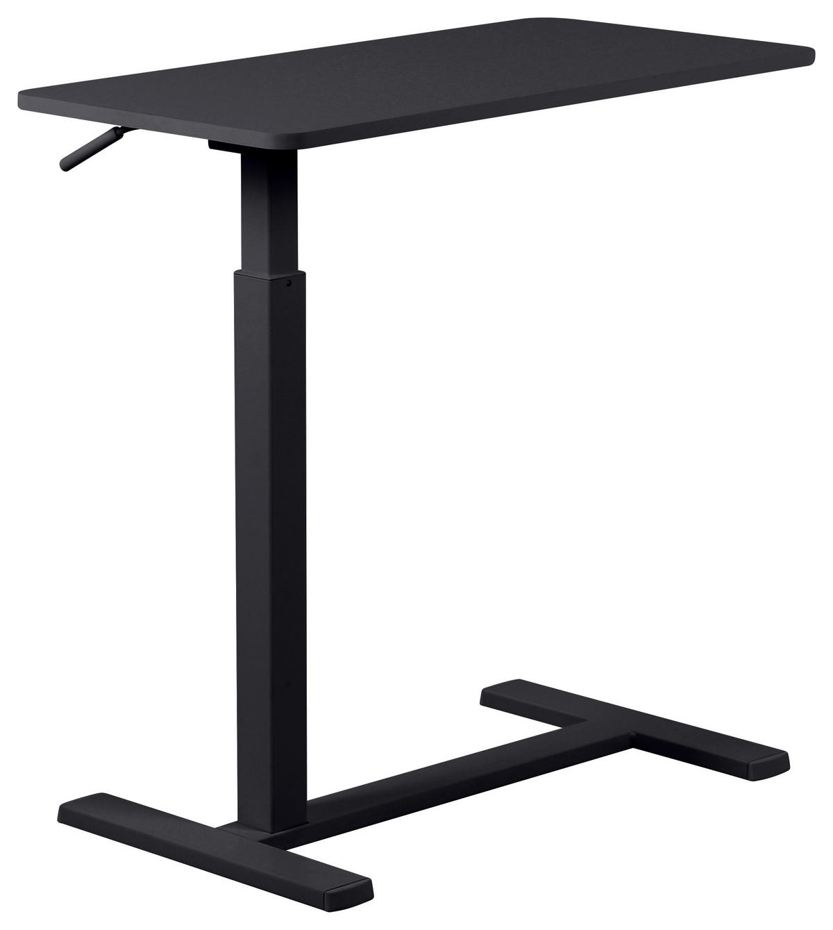 LAPTOPBORD justerbar höjd  - svart, Klassisk, metall/trämaterial (76/38/67-101cm) - Boxxx