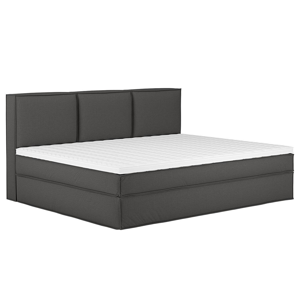 BOXSPRINGBETT 270/200 cm  in Anthrazit  - Anthrazit, Design, Textil (270/200cm) - home24