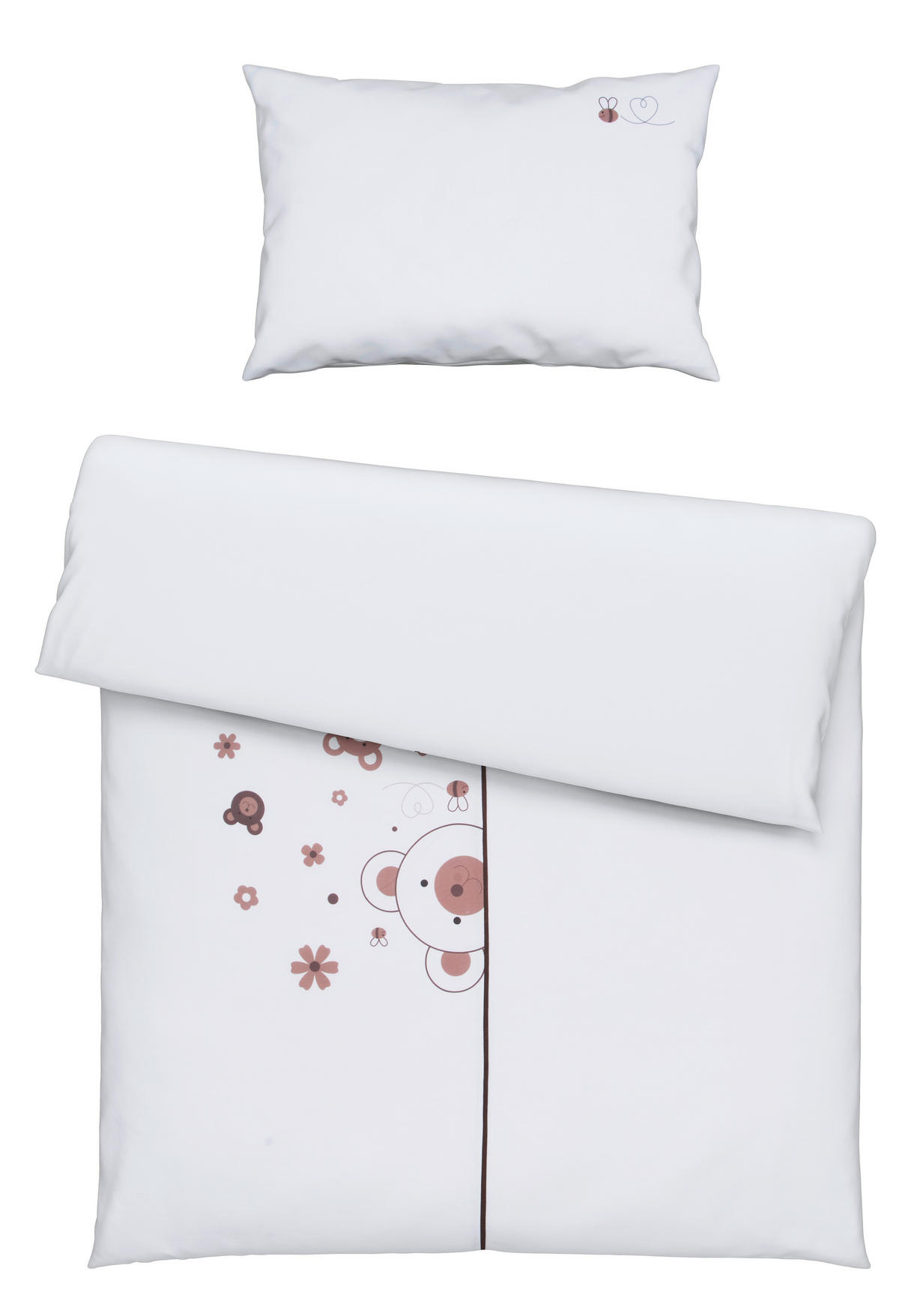 POSTELJINA ZA BEBE  100/135 cm    Honey  - bijela/bež, Basics, tekstil (100/135cm) - Patinio