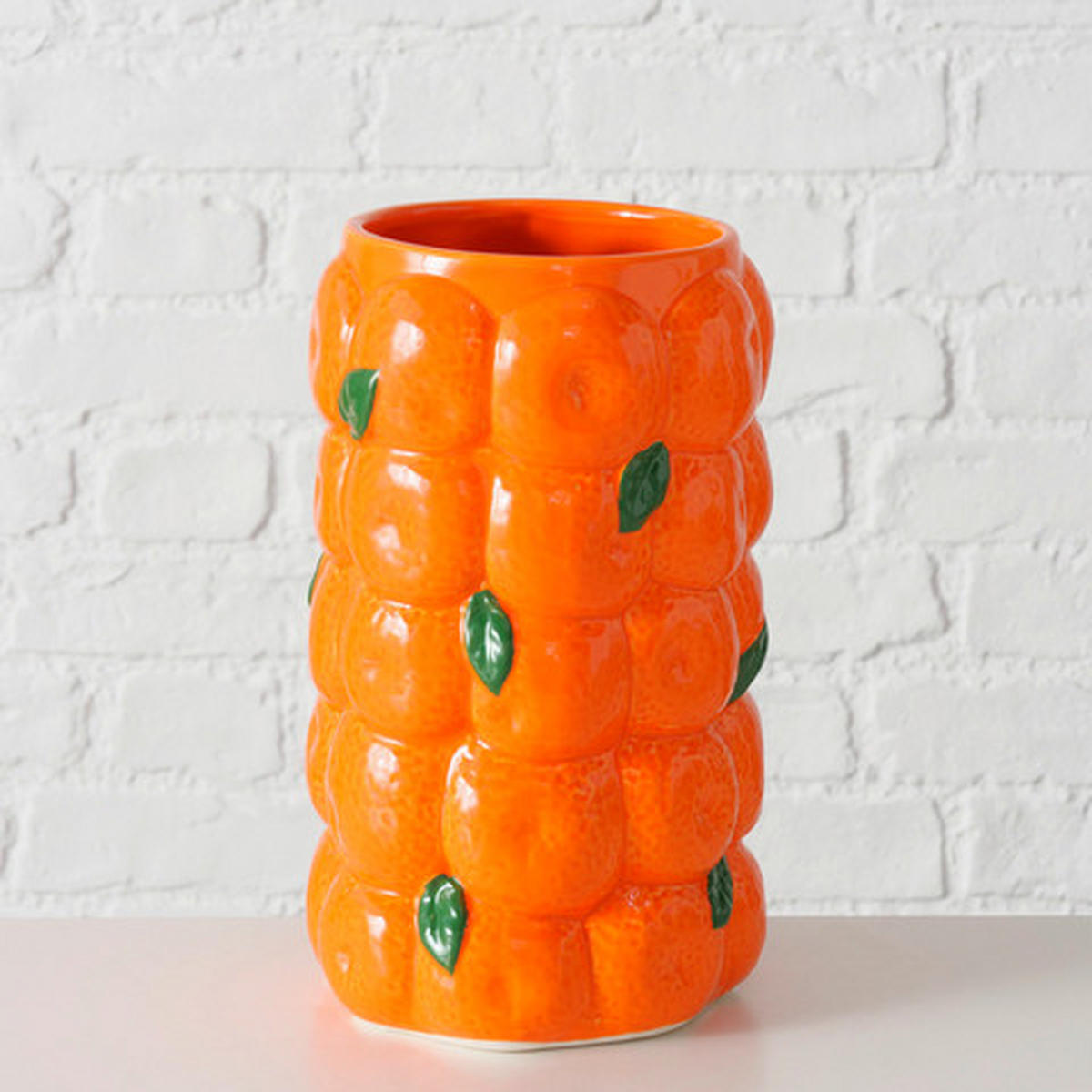 VASE 26,5 cm  - Orange, LIFESTYLE, Keramik (16/26,5cm)