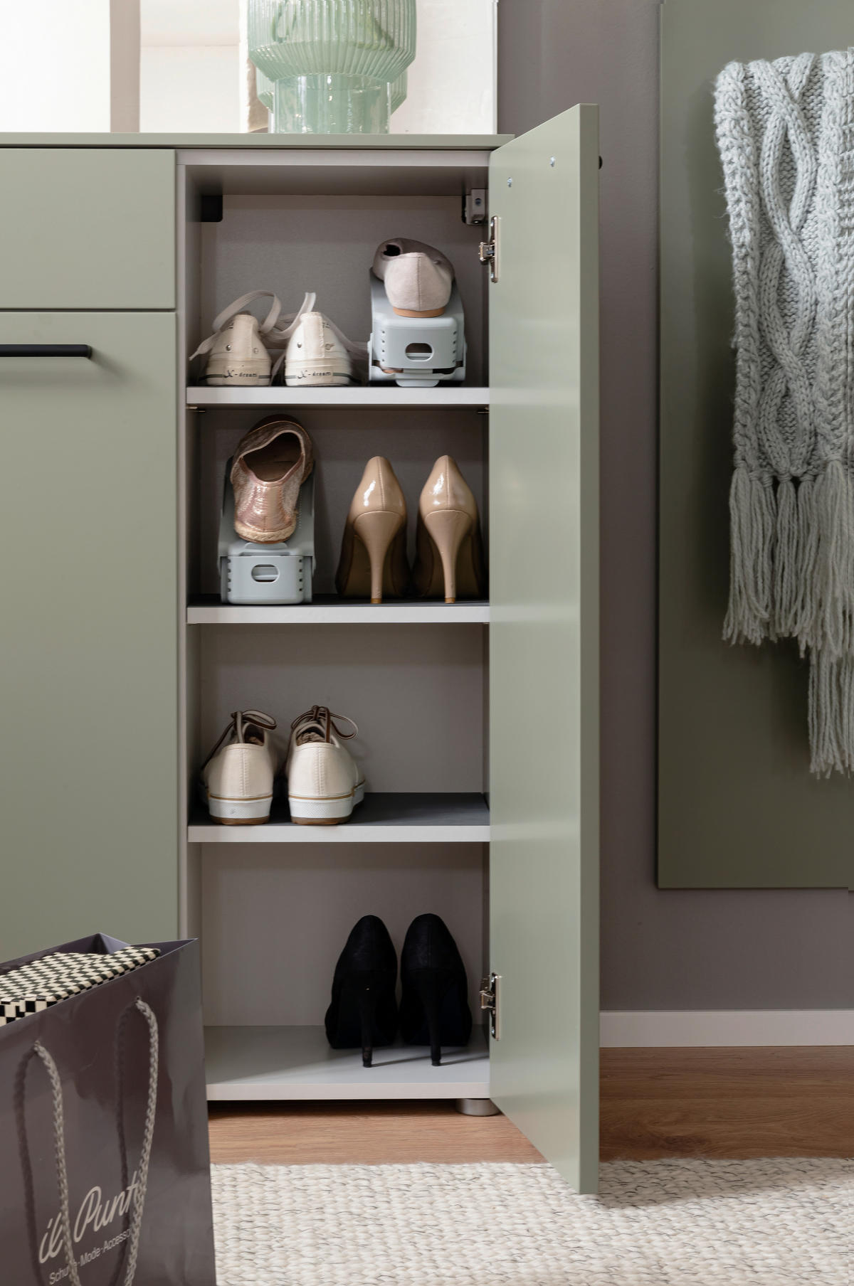 GARDEROBE  in 190/198/29 cm  - Pastellgrün, Design, Holzwerkstoff (190/198/29cm) - Moderano