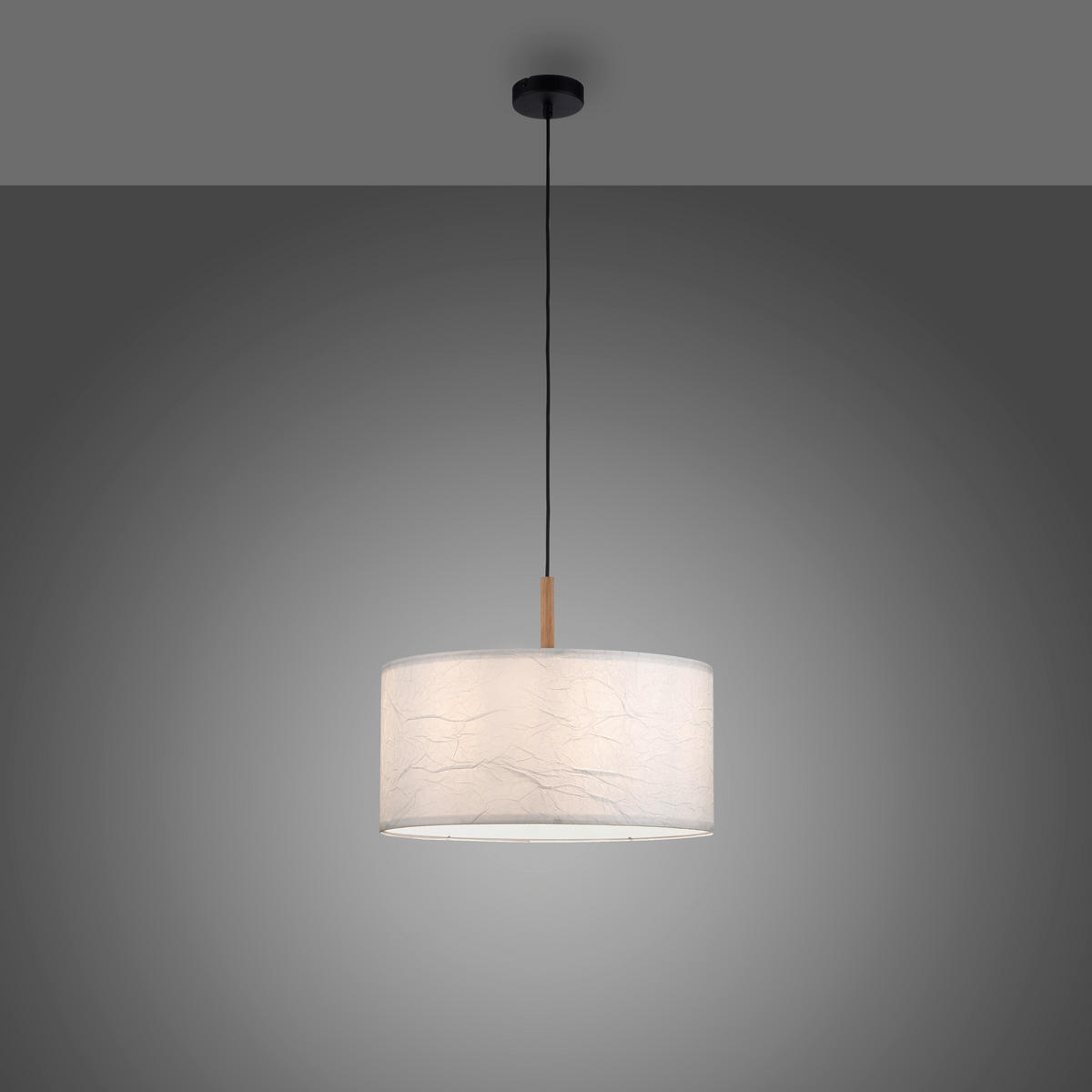 HÄNGELEUCHTE Sofie 44/44/140 cm   - Weiß, Natur, Papier/Kunststoff (44/44/140cm)