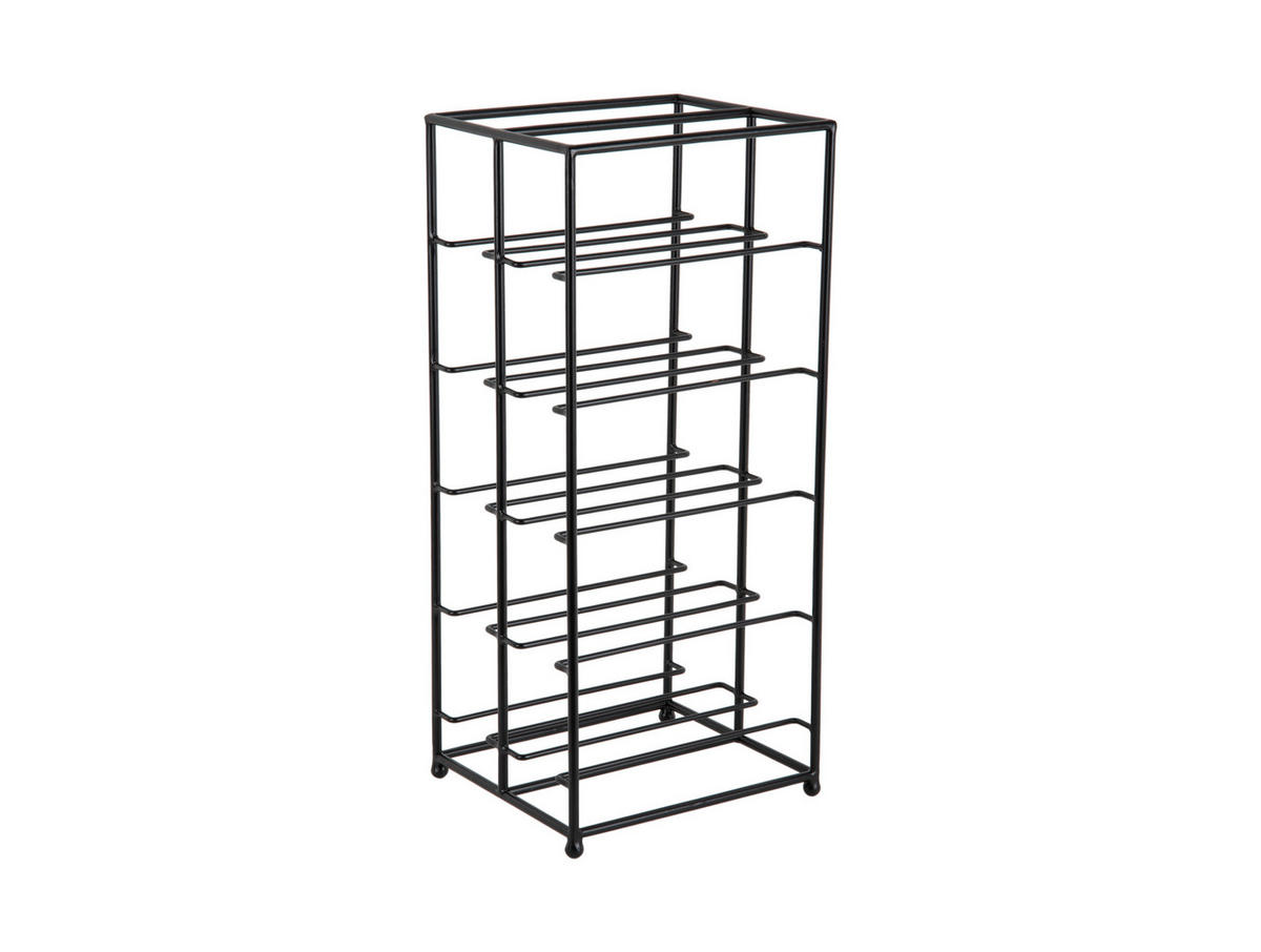 WEINREGAL 22,5/57/25 cm  - Schwarz, Basics (22,5/57/25cm) - Present Time