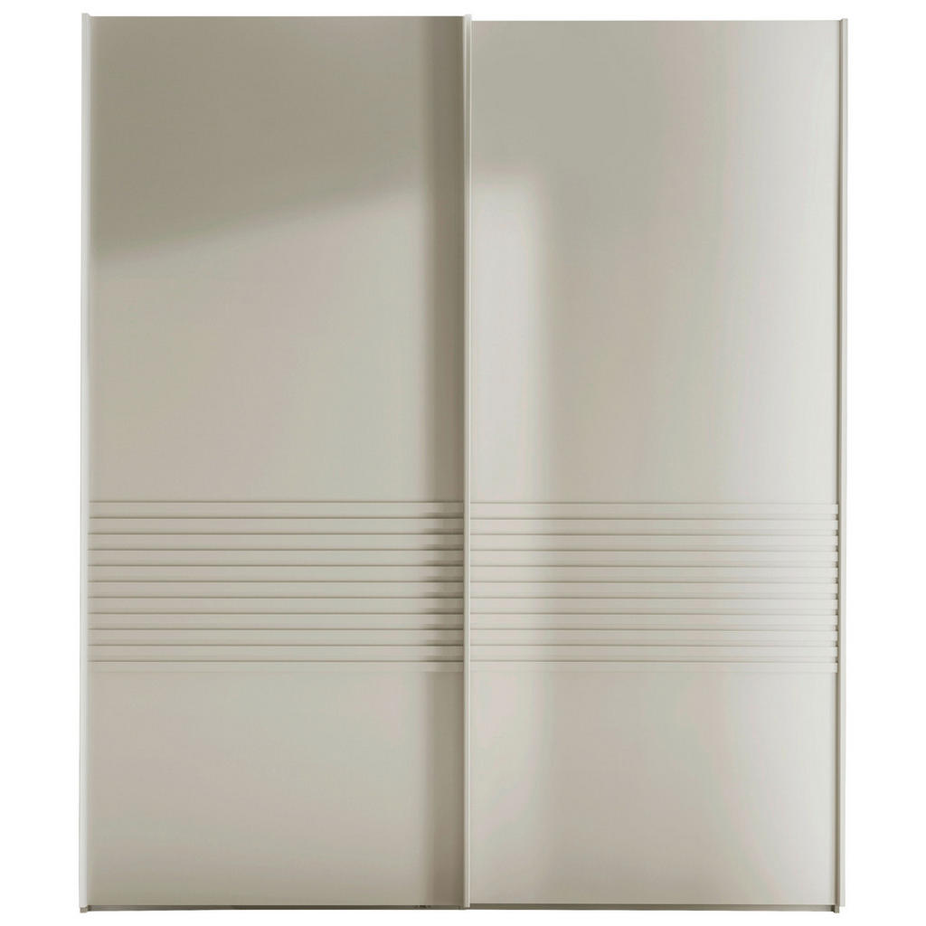 Thumbnail - Novel Schwebetürenschrank Lugano, Weiß, Metall, 4 Fächer, 200x217x67 cm, ISO 9001, Goldenes M, in verschiedenen Größen e...