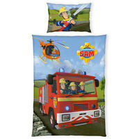 BABYBETTWÄSCHESET Feuerwehrmann Sam Renforcé 100/135 cm  - Multicolor, Basics, Textil (100/135cm)