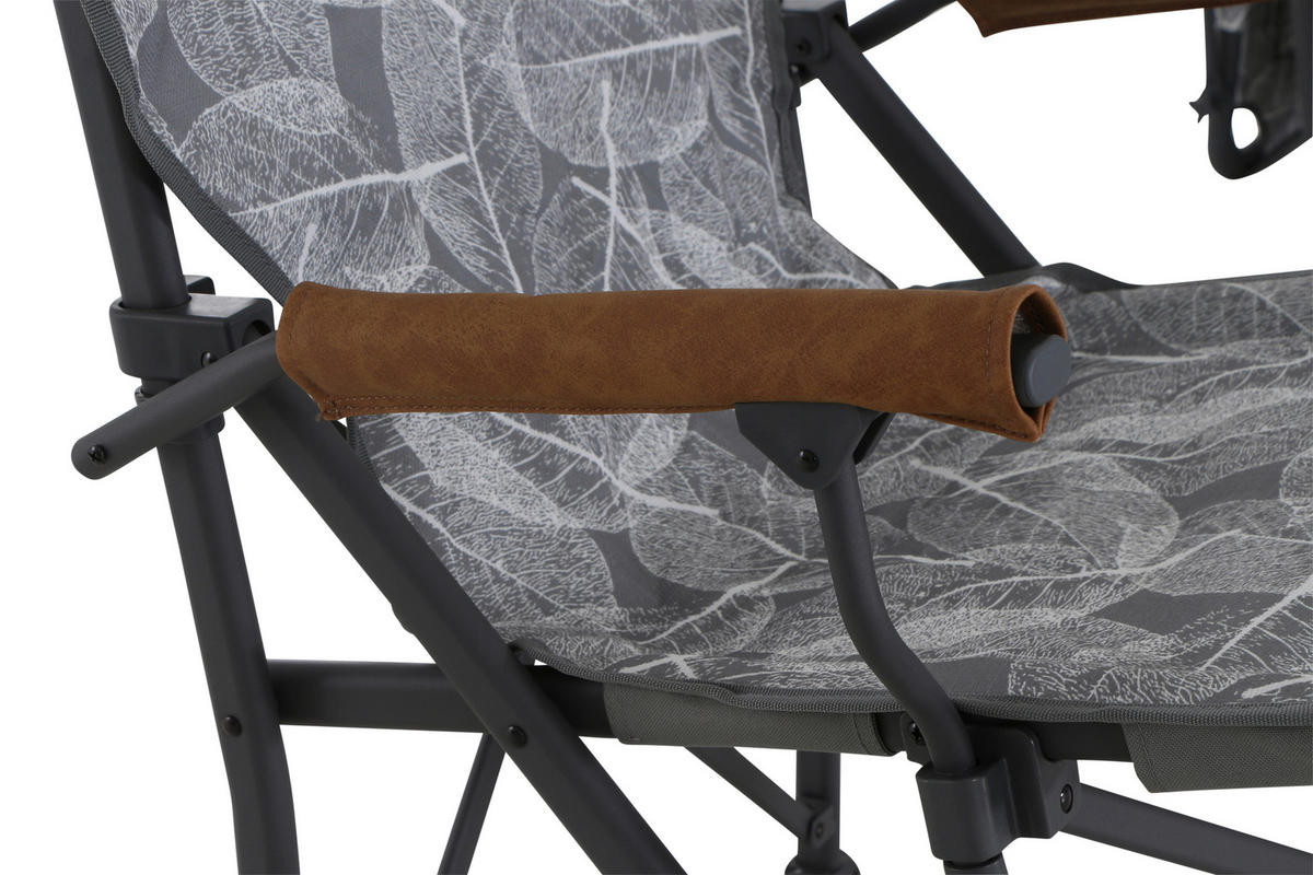 CAMPINGSESSEL - Anthrazit/Braun, KONVENTIONELL, Textil/Metall (73/55/99cm) - Siena Garden