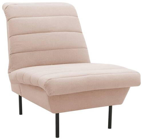 SESSEL Flachgewebe Creme    - Creme/Schwarz, Design, Textil/Metall (72/92/103cm) - LOOKS by W.Joop