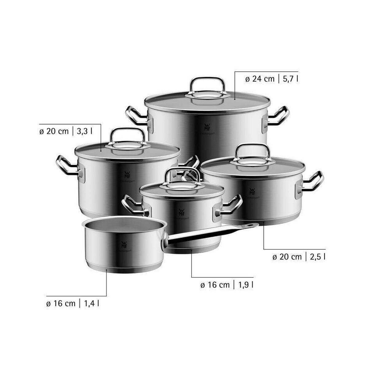 SET POSOD Profi One - barve nerjavečega jekla, Basics, kovina (57/32/30cm) - WMF