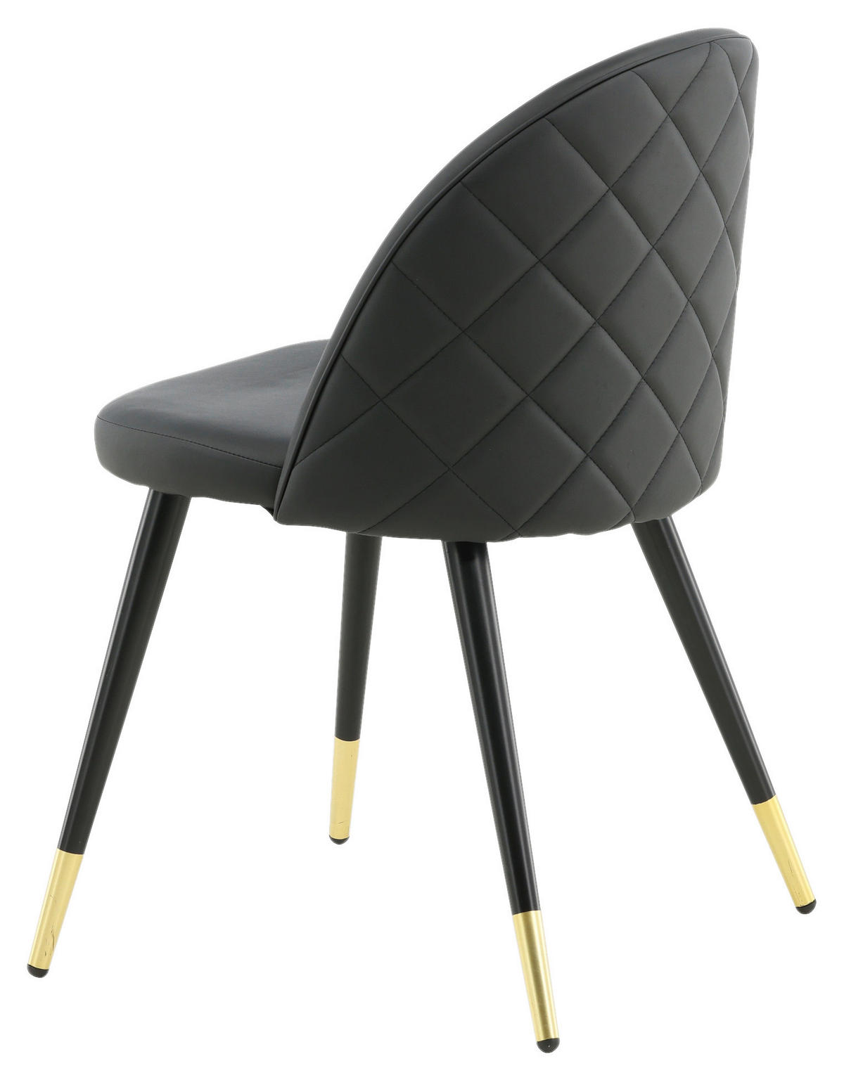 STOLSET stål läderimitation  - svart, Design, metall/textil (50/77/48cm) - Livetastic