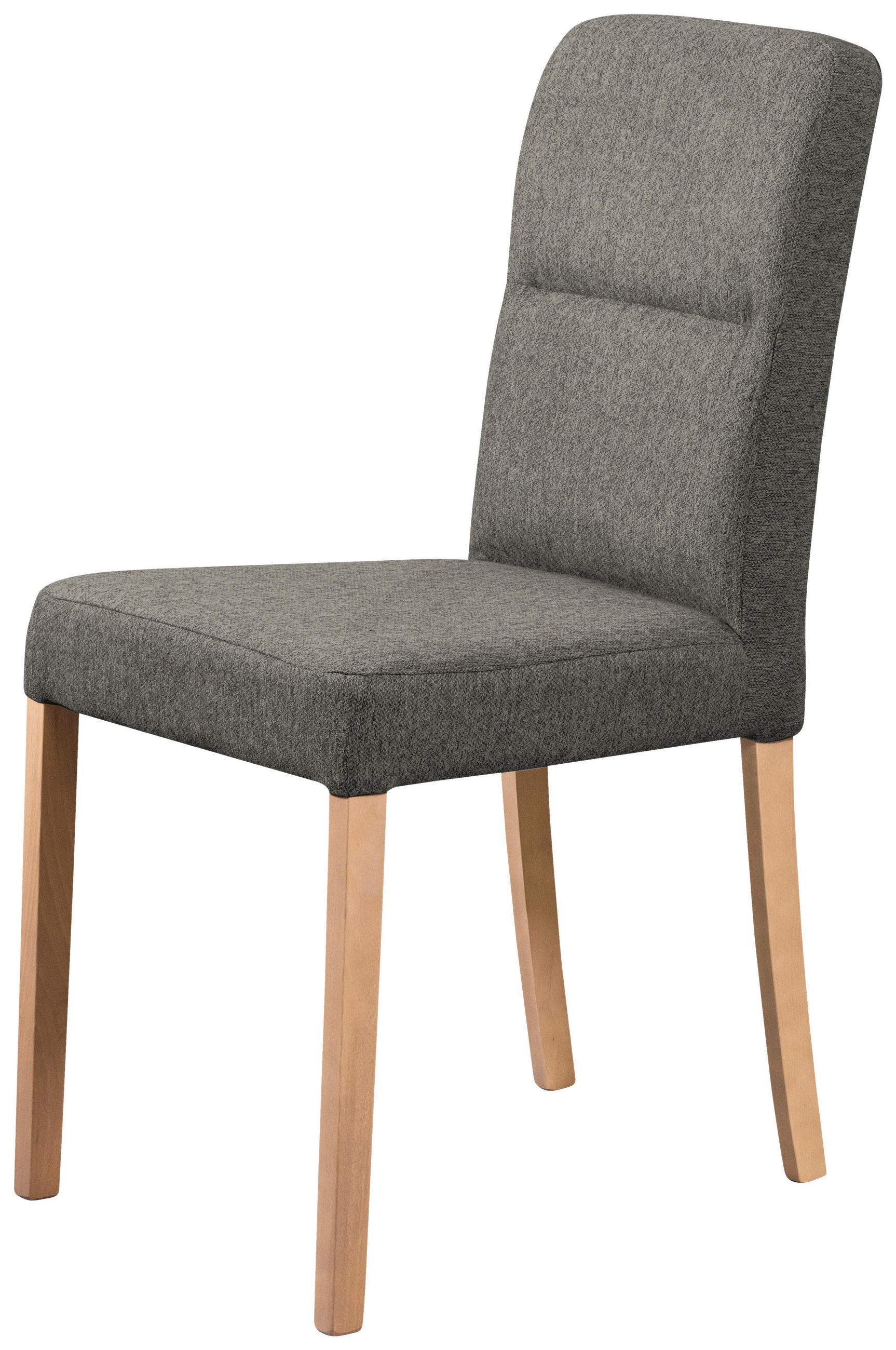 STUHL - Eichefarben/Anthrazit, KONVENTIONELL, Holz/Textil (43/91/58cm)