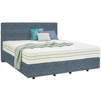 BOXSPRINGBETT 180/200 cm  in Blau  - Blau/Schwarz, Design, Kunststoff/Textil (180/200cm) - Esposa