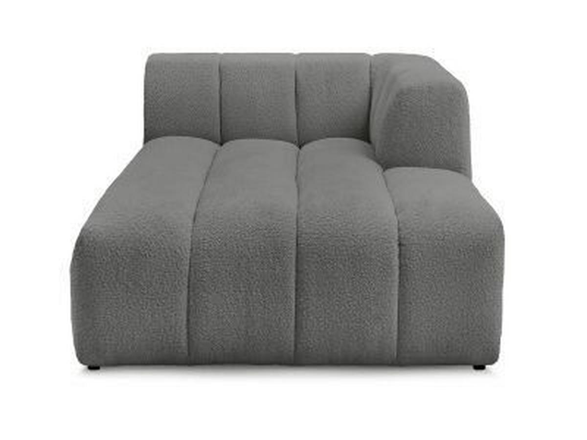 SOFAELEMENT ANNECY Bouclé Dunkelgrau  - Dunkelgrau/Schwarz, MODERN, Kunststoff/Textil (120/72/170cm)