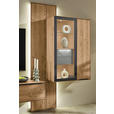 WOHNWAND  in Anthrazit, Kastanienfarben  273,8/205,5/39,5 cm  - Kastanienfarben/Anthrazit, Natur, Glas/Holz (273,8/205,5/39,5cm) - Valnatura