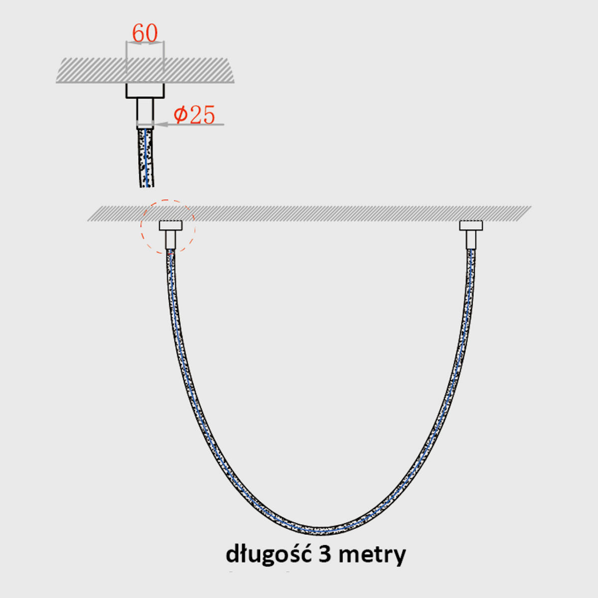 LED-HÄNGELEUCHTE Rope Light 300 cm  - Weiß, Design, Kunststoff (300cm)
