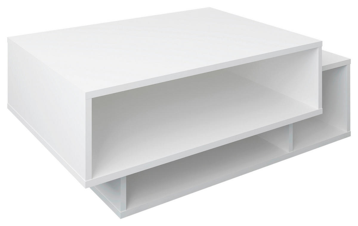 COUCHTISCH in Holzwerkstoff 88/35/50 cm  - Weiß, MODERN, Holzwerkstoff (88/35/50cm) - MID.YOU