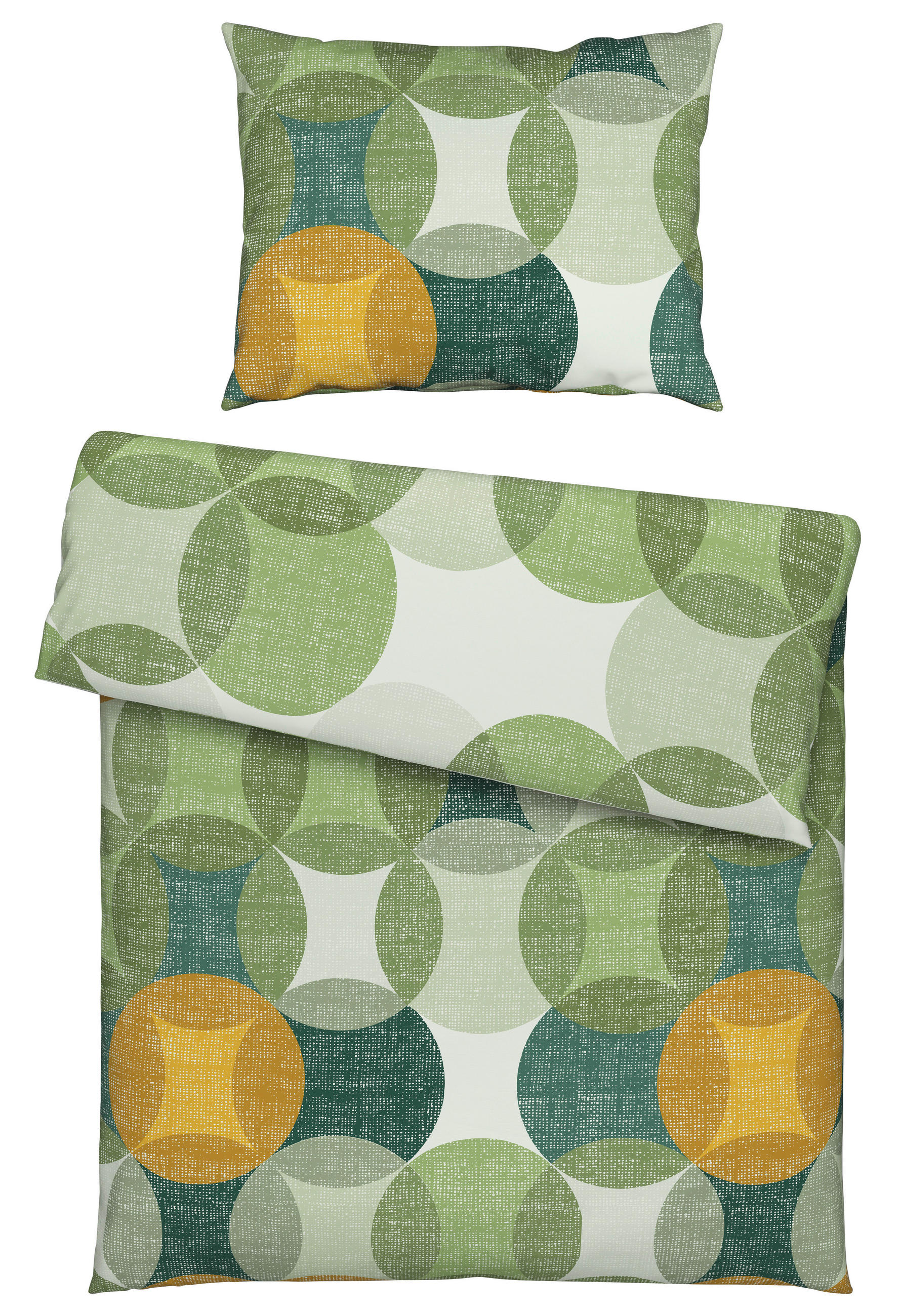 Novel POSTEĽNÁ BIELIZEŇ, flanel, zelená, 140/200 cm