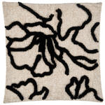 ZIERKISSEN  45/45 cm   - Schwarz/Naturfarben, KONVENTIONELL, Textil (45/45cm) - Esposa