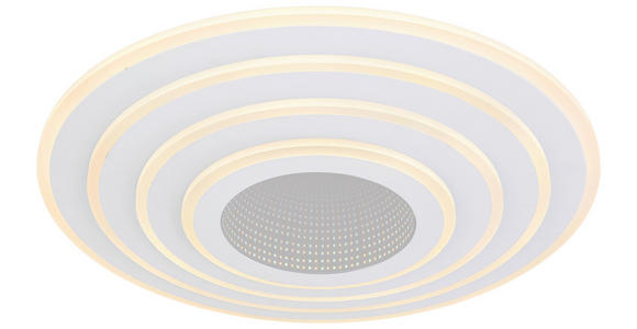LED-DECKENLEUCHTE 50/6,5 cm    - Weiß, Design, Kunststoff/Metall (50/6,5cm) - Novel