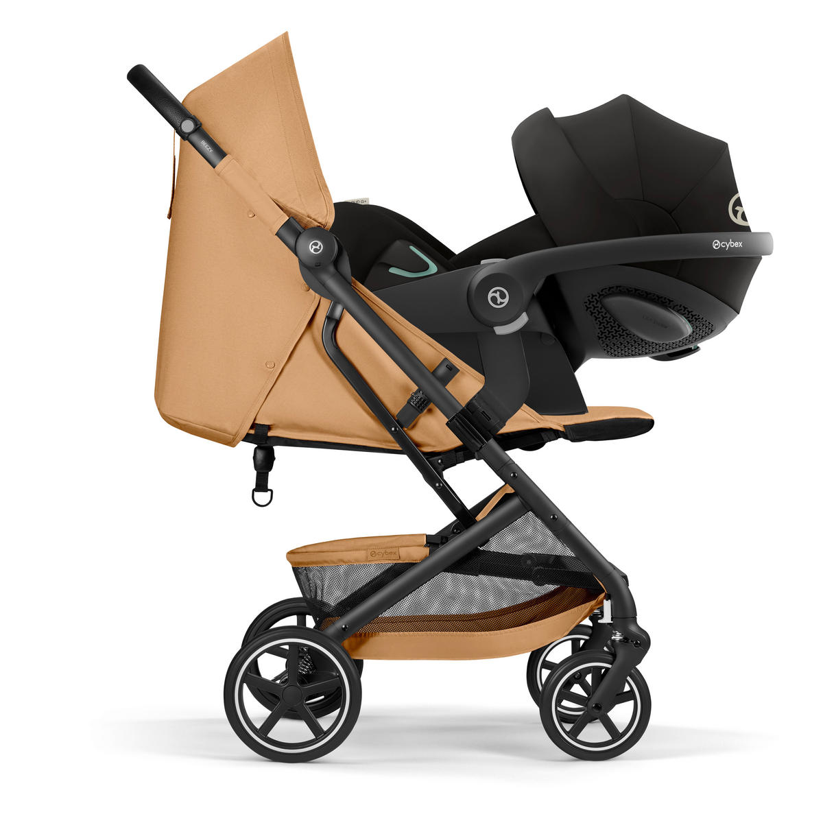 BUGGY BEEZY BLK  - Dunkelgelb/Schwarz, Basics, Kunststoff/Textil (82/45,5/107cm) - cybex GOLD