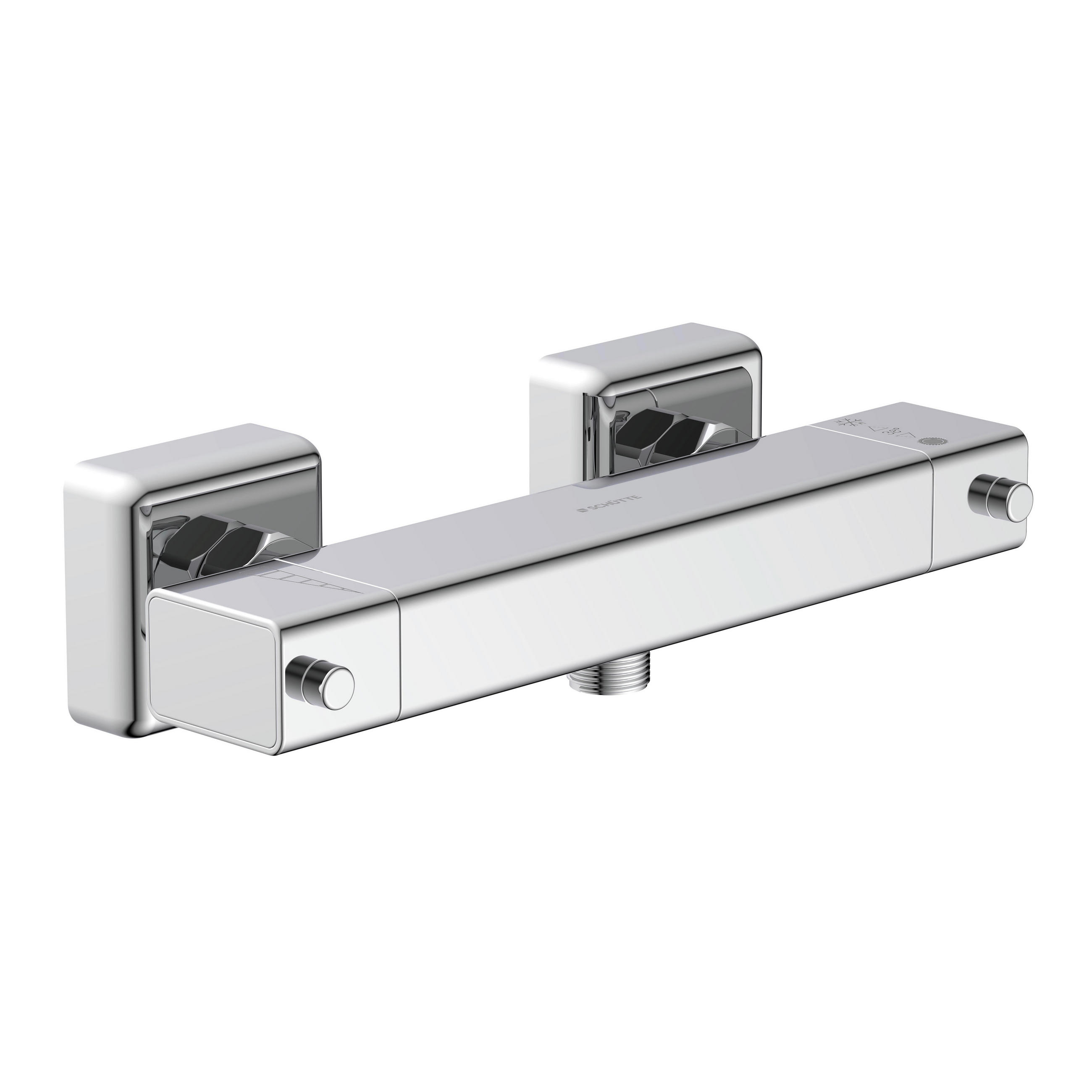 DUSCHARMATUR  - Chromfarben, Design, Metall (26,1/3,2/9,5cm) - Schütte